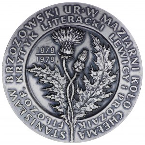 Medaille, Stanislaw Brzozowski, Philosoph, Kritiker 1978