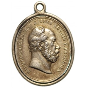 Prusy - Medalik Śmierć Cesarza 1888 - Rzadki