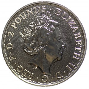 £2 2020, eine Unze Silber
