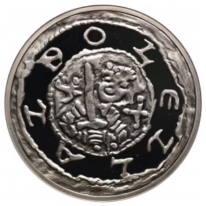Replika denara bitego za panowania Bolesława Krzywoustego