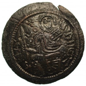 Ungarn, Bela III, 1172-1196 Kupferpfennig, byzantinischer Stil