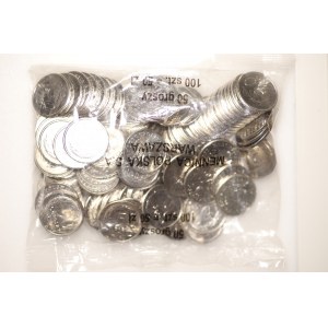 Mint bag, 100 x 50 pennies 2008