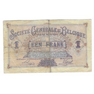 Belgia, 1 franc 1915