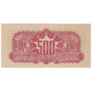 Czechosłowacja, 500 koron 1944 - SPECIMEN