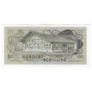 Rakousko, 100 šilinků 1969