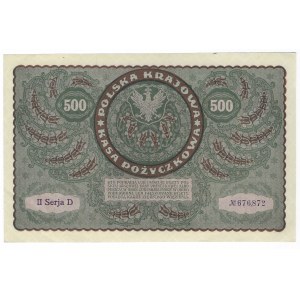 500 Polnische Mark 1919, 2. Serie D