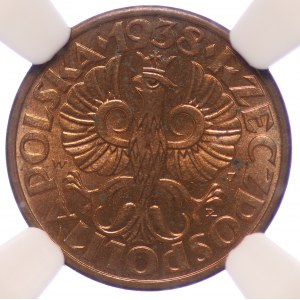 1 Pfennig 1938 - NGC MS 63 RB