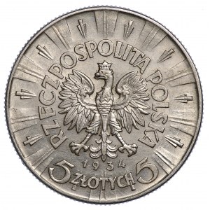 5 złotych 1934, Piłsudski