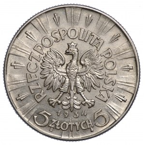 5 Zloty 1934, Piłsudski