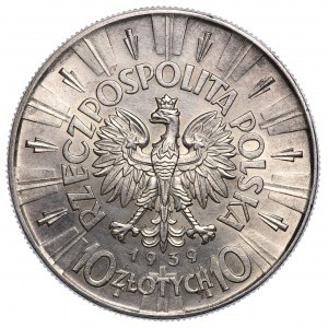 10 złotych 1939, Piłsudski