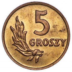 5 haléřů 1949, bronz