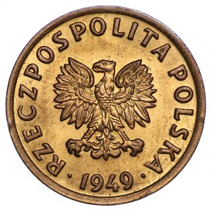 5 pennies 1949, bronze