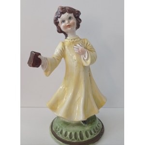 Porcelanowa figurka kobiety 1950r