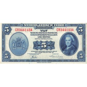 Holenderskie Indie, 5 Gulden 1943