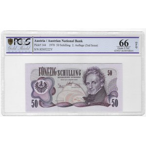 Rakúsko, 50 šilingov 1970 - PCGS 66 OPQ