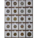 Sammlung von 160 Exotischen Münzen in verschiedenen Haltern, jede anders
