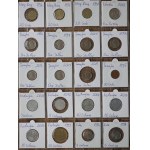Sammlung von 160 Exotischen Münzen in verschiedenen Haltern, jede anders