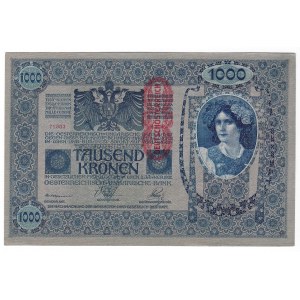 Österreich, 1.000 Kronen 1902 (1919)