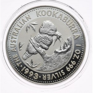 Australia, Kookaburra, 1993, 1 oz, Ag 999 ounce