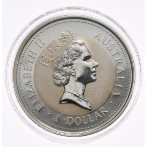 Austrálie, Kookaburra, 1994, 1 oz, Ag 999 unce