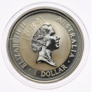 Australia, Kookaburra, 1995, 1 oz, uncja Ag 999