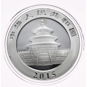 China, panda 2015, 1 oz, one ounce Ag 999