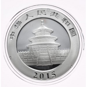 Chiny, panda 2015, 1 oz, uncja Ag 999