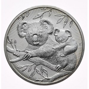 Austrálie, koala 2018, 2 oz, 2 oz Ag 999