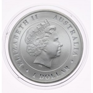 Austrálie, Krokodýl 2014, 1 oz, 1 oz Ag 999