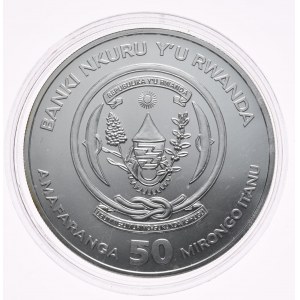 Rwanda, Lemury 2016, 1 oz, 1 uncja Ag 999