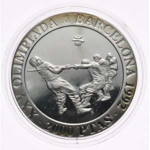 Spain, 2000 ptas, 1992, Barcelona Olympics