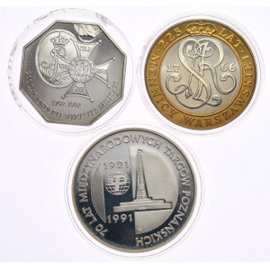 Súbor 3 kusov, 20000 PLN Varšavská mincovňa, 50000 PLN 1992 Rad Virtuti Militari, 200000 PLN 1991 Medzinárodný veľtrh v Poznani