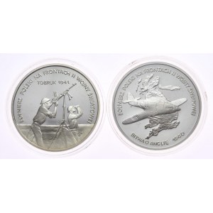 Set of 2 pieces 100000 zl 1991-Battle of Britain, Tobruk