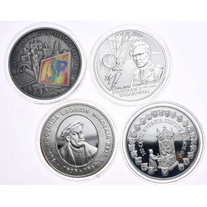 Set of 4 pieces 10 zl 2004- 2006, Sosabowski, ASP, Rej, Statute of Laski