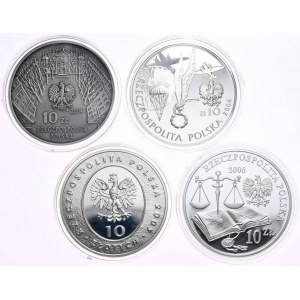 Sada 4 kusov 10 zl 2004- 2006, Sosabowski, ASP, Rej, Štatút Łaského