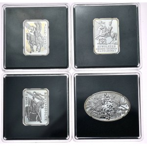 Set of 4 pieces 10 zl 2009-2011, Hussar, Cavalryman, Lancer, Kłuszyn 1610