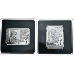 Set of 2 pieces, £20 2004, Wyspianski, £20 2005, Makowski