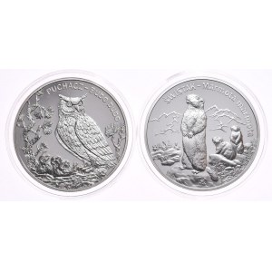 Sada 2 kusů, £20 2005, Puffin, £20 2006, Mockingbird