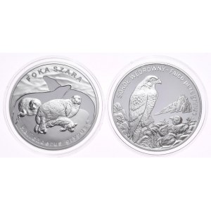 Sada 2 kusů, £20 2007, Seal, £20 2008, Falcon