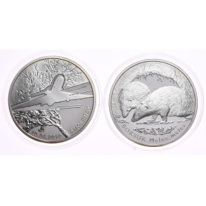 Set of 2 pieces, £20 2011 Badger, £20 2011 Smolensk