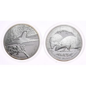 Sada 2 kusů, £20 2011 Badger, £20 2011 Smolensk