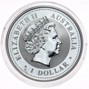 Australia, Kookaburra, 2007, 1 oz, uncja Ag 999