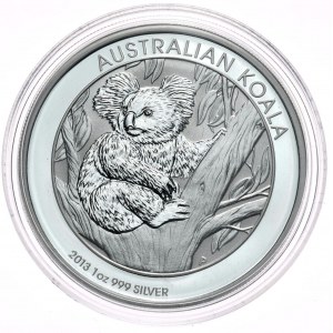 Austrálie, koala 2013, 1 oz, 1 oz Ag 999