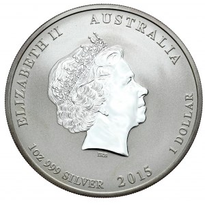 Australia, Rok kozy 2015, 1 oz, 1 uncja Ag 999