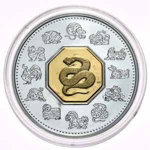 Canada, Year of the Snake 2001, 1 oz, 1 oz Ag 999