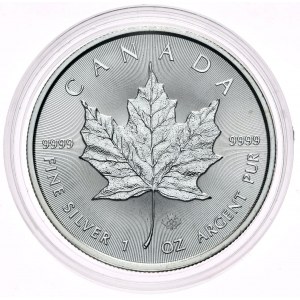 Kanada, Liść klonu 2014, 1 oz, 1 uncja Ag 999