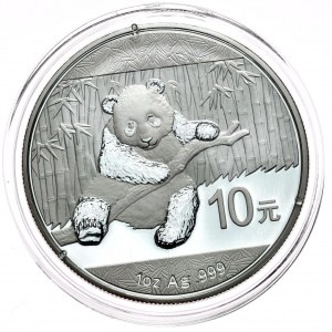 Čína, panda 2014, 1 oz, unce Ag 999