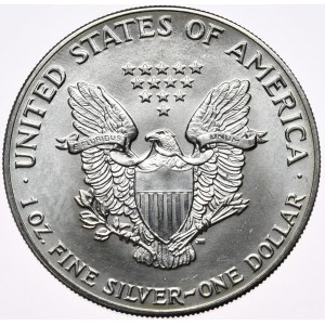 USA, Liberty Silver Eagle 1987 dolár, 1 oz, 999 AG unca