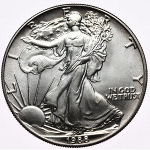 USA, Liberty Silver Eagle 1988 dolár, 1 oz, 999 AG unca