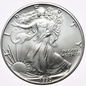 USA, Liberty Silver Eagle 1990 Dollar, 1 Unze, 999 AG Unze